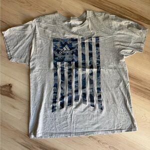 Adidas camo flag shirt